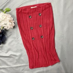 🖤 Soft Stretchy Skirt with Buttons